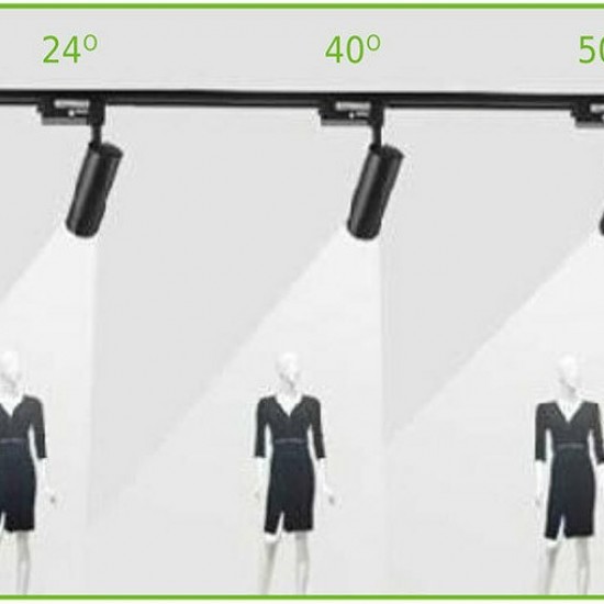 Σποτ Ράγας 2 Καλωδίων  10W 3000K 1000lm Black