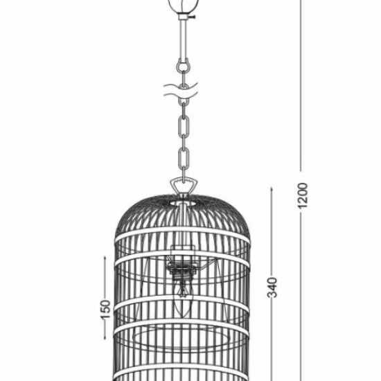 ΚΡΕΜΑΣΤΟ 1ΧΕ14 ΜΕΤΑΛΛΙΚΟ ΟΡΕΙΧΑΛΚΟ+ΜΑΥΡΟ ΑΜΠΑΖΟΥΡ Φ25ΧΗ120CM