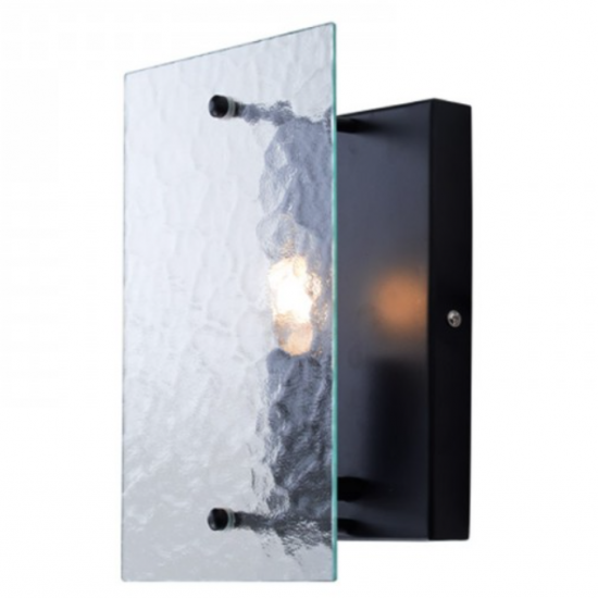 ΑΠΛΙΚΑ ΜΟΝΟΦΩΤΗ ΓΥΑΛΙ/ΜΕΤΑΛΛΟ ΜΑΥΡΟ 11Χ16ΧΗ25CM