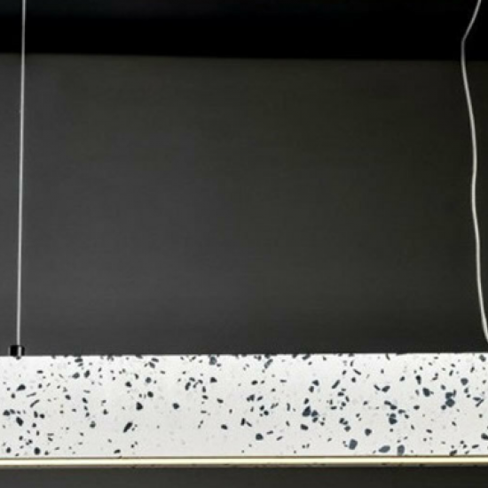 ΚΡΕΜΑΣΤΟ Φ/Σ LED 14W 3000K 1120LM ΛΕΥΚΟ TERRAZZO 61X12XH120CM