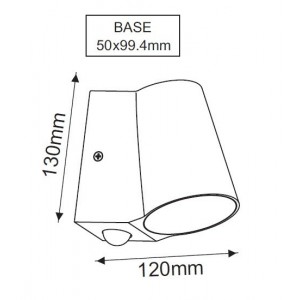 Simore Απλίκα LED 6W Σε Σκούρο Γκρί Χρώμα Με Αισθητήρα Κίνησης