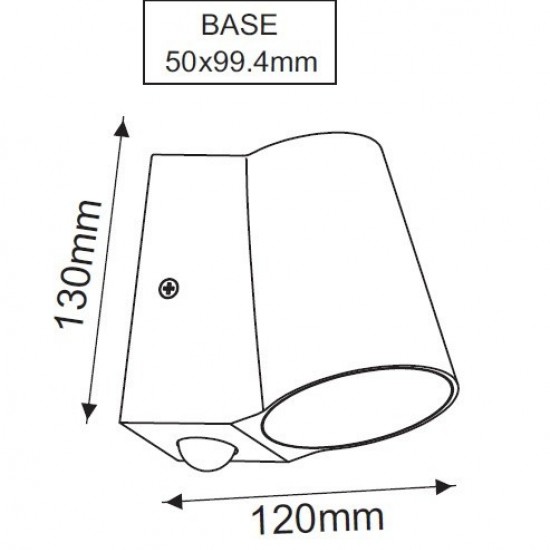 Simore Απλίκα LED 6W Σε Σκούρο Γκρί Χρώμα Με Αισθητήρα Κίνησης-ΑΠΛΙΚΕΣ ΕΞΩΤΕΡΙΚΟΥ ΧΩΡΟΥ-ΦΩΤΙΣΤΙΚΑ ΕΞΩΤΕΡΙΚΟΥ ΧΩΡΟΥ-ΓΚΡΙ-ΑΙΣΘΗΤΗΡΑΣ ΚΙΝΗΣΗΣ-LED-