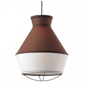 ΚΡΕΜΑΣΤΟ Φ/Σ 1ΧΕ27 ΥΦΑΣΜΑ ΚΑΦΕ+ΛΕΥΚΟ Φ35ΧΗ120CM