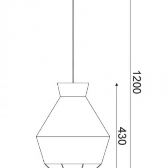 ΚΡΕΜΑΣΤΟ Φ/Σ 1ΧΕ27 ΥΦΑΣΜΑ ΚΙΤΡΙΝΟ +ΛΕΥΚΟ Φ35ΧΗ120CM