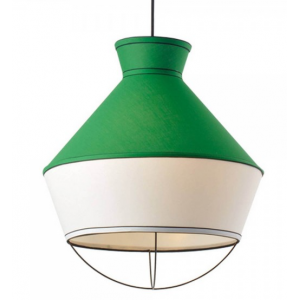 ΚΡΕΜΑΣΤΟ Φ/Σ 3ΧΕ14 ΥΦΑΣΜΑ ΣΜΑΡΑΓΔΙ +ΛΕΥΚΟ Φ45ΧΗ120CM