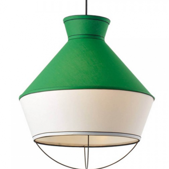 ΚΡΕΜΑΣΤΟ Φ/Σ 3ΧΕ14 ΥΦΑΣΜΑ ΣΜΑΡΑΓΔΙ +ΛΕΥΚΟ Φ45ΧΗ120CM