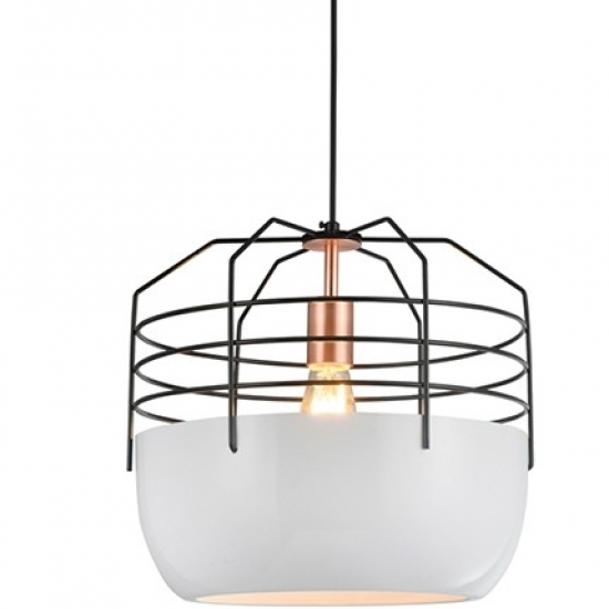 ΚΡΕΜΑΣΤΟ Φ/Σ 1ΧΕ27 ΜΕΤΑΛΛΙΚΟ ΛΕΥΚΟ/ΜΑΥΡΟ/ΧΑΛΚΙΝΟ Φ35ΧΗ120CM