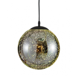 ΚΡΕΜΑΣΤΟ Φ/Σ 3D ΓΥΑΛΙ+ΜΕΤΑΛΛΙΚΗ ΜΑΥΡΗ ΑΝΑΡΤΗΣΗ Φ25ΧΗ150CM