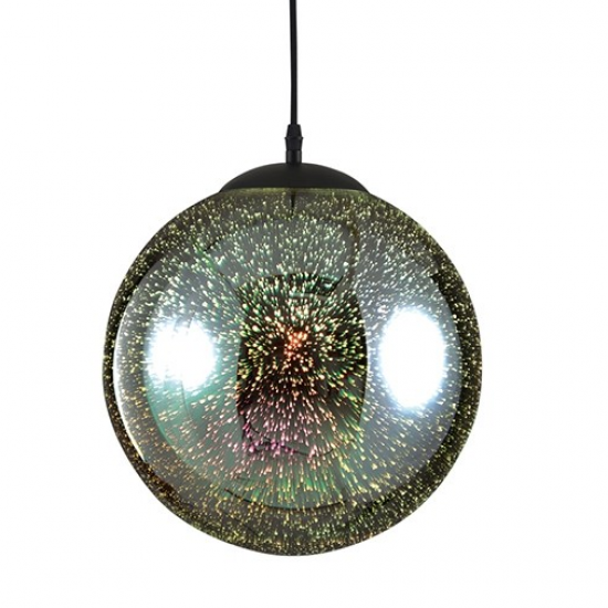 ΚΡΕΜΑΣΤΟ Φ/Σ 3D ΓΥΑΛΙ+ΜΕΤΑΛΛΙΚΗ ΜΑΥΡΗ ΑΝΑΡΤΗΣΗ Φ30ΧΗ150CM