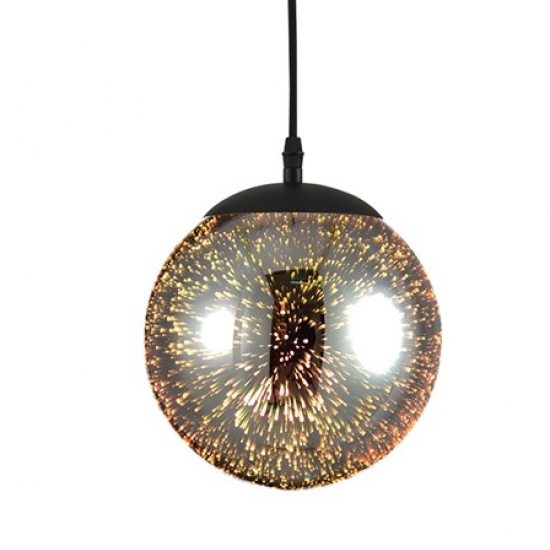 ΚΡΕΜΑΣΤΟ Φ/Σ 3D ΓΥΑΛΙ+ΜΕΤΑΛΛΙΚΗ ΜΑΥΡΗ ΑΝΑΡΤΗΣΗ Φ20ΧΗ150CM