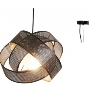 ΚΡΕΜΑΣΤΟ Φ/Σ 1ΧΕ27 ΜΑΥΡΟ ΜΕΤΑΛΛΟ D30XH120CM