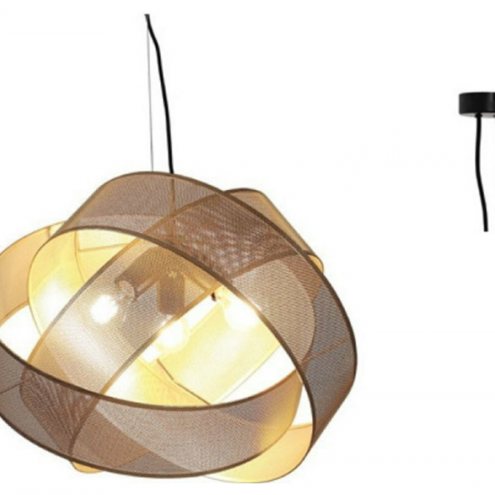 ΚΡΕΜΑΣΤΟ Φ/Σ 3ΧΕ27 ΧΡΥΣΟ ΜΕΤΑΛΛΟ D52XH120CM