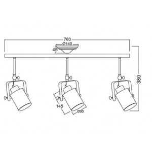 ΟΡΟΦΗΣ Φ/Σ 3ΧΕ27 ΜΕΤΑΛΛΙΚΟ ΛΕΥΚΟ ΧΡΥΣΟ ΠΑΤΙΝΑ 17X76XH38CM ΟΡΟΦΗΣ Φ/Σ 3ΧΕ27 ΜΕΤΑΛΛΙΚΟ ΛΕΥΚΟ ΧΡΥΣΟ ΠΑΤΙΝΑ 17X76XH38CM
