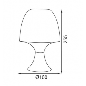 ΕΠΙΤΡΑΠΕΖΙΟ Φ/Σ 1ΧΕ14 ΠΛΑΣΤΙΚΟ ΜΠΛΕ Φ16XH25,5CM