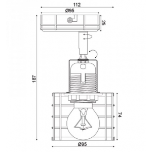 ΕΠΙΤΟΙΧΟ Φ/Σ 1ΧΕ27 ΜΕΤΑΛΛΙΚΟ ΑΠΟΧΡΩΣΗ ΤΣΙΜΕΝΤΟΥ 11,2Χ10Χ18,3CM 