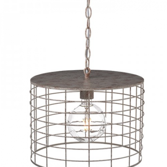 ΚΡΕΜΑΣΤΟ Φ/Σ 1ΧΕ27 ΜΕΤΑΛΛΙΚΟ ΛΕΥΚΟ ΣΚΟΥΡΙΑ Φ35,2ΧΗ120CM