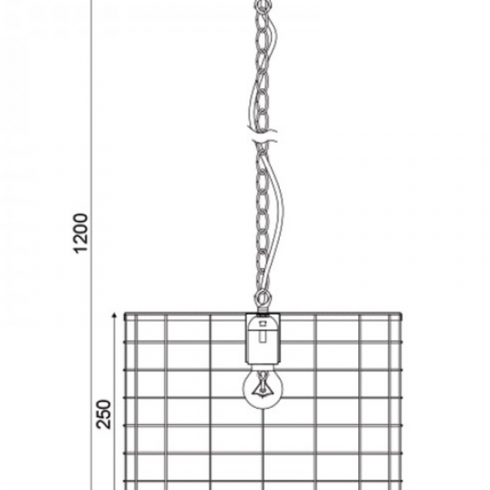 ΚΡΕΜΑΣΤΟ Φ/Σ 1ΧΕ27 ΜΕΤΑΛΛΙΚΟ ΛΕΥΚΟ ΣΚΟΥΡΙΑ Φ35,2ΧΗ120CM