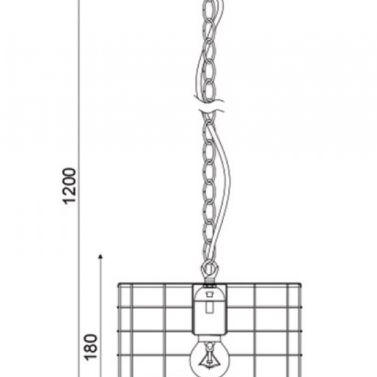 ΚΡΕΜΑΣΤΟ Φ/Σ 1ΧΕ27 ΜΕΤΑΛΛΙΚΟ ΛΕΥΚΟ ΣΚΟΥΡΙΑ Φ23,2ΧΗ120CM