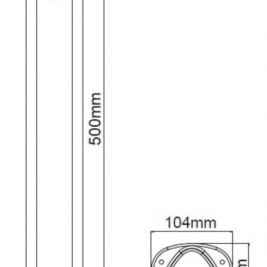 Eden Κολωνάκι LED 9W Ύψους 50cm Σε Σκούρο Γκρί Χρώμα-ΦΩΤΙΣΤΙΚΑ ΕΞΩΤΕΡΙΚΟΥ ΧΩΡΟΥ-ΕΔΑΦΟΥΣ-ΑΛΟΥΜΙΝΙΟ-ΠΟΛΥΚΑΡΜΠΟΝΙΚΟ-ΓΚΡΙ-LED-