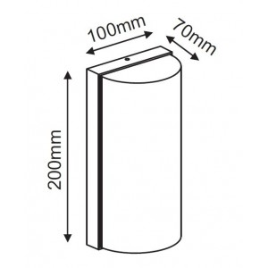 Trino Απλίκα LED 10W Σε Σκούρο Γκρί Χρώμα