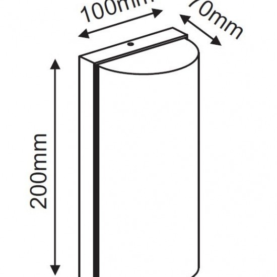 Trino Απλίκα LED 10W Σε Σκούρο Γκρί Χρώμα-ΑΠΛΙΚΕΣ ΕΞΩΤΕΡΙΚΟΥ ΧΩΡΟΥ-ΦΩΤΙΣΤΙΚΑ ΕΞΩΤΕΡΙΚΟΥ ΧΩΡΟΥ-ΓΚΡΙ-LED-