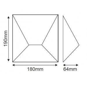 Estella Απλίκα LED 7W Σε Σκούρο Γκρί Χρώμα