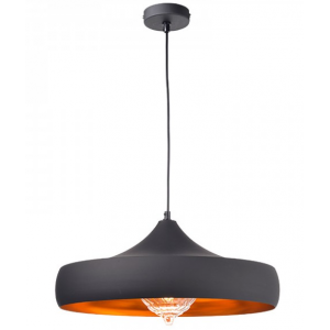 ΚΡΕΜΑΣΤΟ Φ/Σ 1ΧΕ27 ΜΕΤΑΛΛΙΚΟ ΜΑΥΡΟ/ΧΡΥΣΟ Φ46ΧΗ123CM 