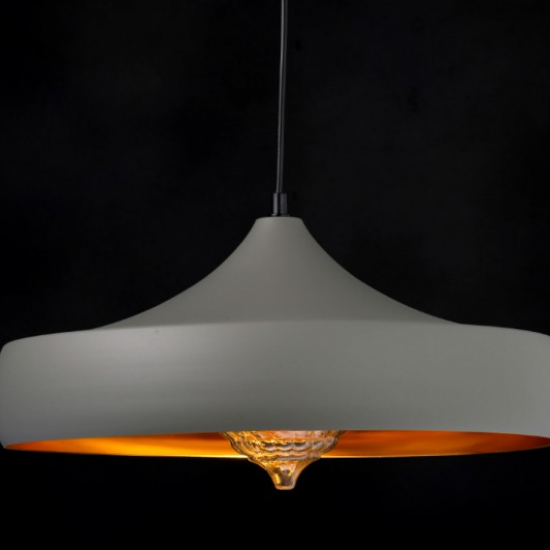 ΚΡΕΜΑΣΤΟ Φ/Σ 1ΧΕ27 ΜΕΤΑΛΛΙΚΟ ΓΚΡΙ/ΧΡΥΣΟ Φ46ΧΗ123CM