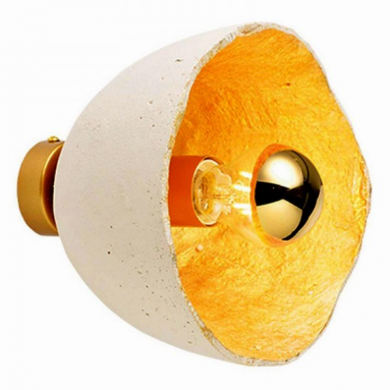 ΑΠΛΙΚΑ ΜΟΝΟΦΩΤΗ ΛΕΥΚΟΣ/ΧΡΥΣΟΣ ΠΗΛΟΣ Φ20ΧΗ17CM