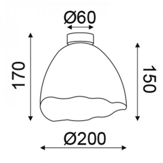 ΑΠΛΙΚΑ ΜΟΝΟΦΩΤΗ ΛΕΥΚΟΣ/ΧΡΥΣΟΣ ΠΗΛΟΣ Φ20ΧΗ17CM