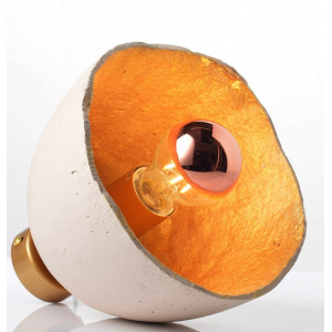 ΑΠΛΙΚΑ ΜΟΝΟΦΩΤΗ ΛΕΥΚΟΣ/ΧΡΥΣΟΣ ΠΗΛΟΣ Φ20ΧΗ17CM