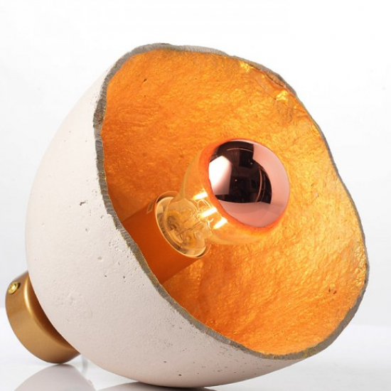 ΑΠΛΙΚΑ ΜΟΝΟΦΩΤΗ ΛΕΥΚΟΣ/ΧΡΥΣΟΣ ΠΗΛΟΣ Φ20ΧΗ17CM