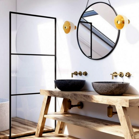 ΑΠΛΙΚΑ ΜΟΝΟΦΩΤΗ ΛΕΥΚΟΣ/ΧΡΥΣΟΣ ΠΗΛΟΣ Φ20ΧΗ17CM