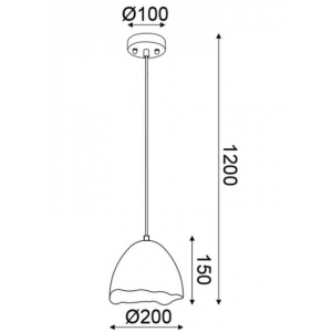 ΚΡΕΜΑΣΤΟ Φ/Σ 1ΧΕ27 ΛΕΥΚΟΣ/ΧΡΥΣΟΣ ΠΗΛΟΣ Φ20ΧΗ120CM