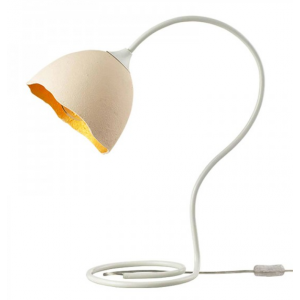 ΕΠΙΤΡΑΠΕΖΙΟ Φ/Σ 1ΧΕ27 ΛΕΥΚΟΣ/ΧΡΥΣΟΣ ΠΗΛΟΣ 43Χ50Χ20CM