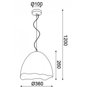 ΚΡΕΜΑΣΤΟ Φ/Σ 1ΧΕ27 ΛΕΥΚΟΣ/ΧΡΥΣΟΣ ΠΗΛΟΣ Φ35ΧΗ120CM