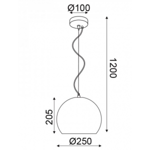 ΚΡΕΜΑΣΤΟ Φ/Σ 1ΧΕ27 ΚΕΡΑΜΙΔΙ ΠΗΛΟΣ Φ25ΧΗ120CM