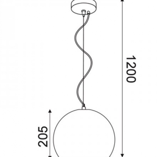 ΚΡΕΜΑΣΤΟ Φ/Σ 1ΧΕ27 ΚΕΡΑΜΙΔΙ ΠΗΛΟΣ Φ25ΧΗ120CM