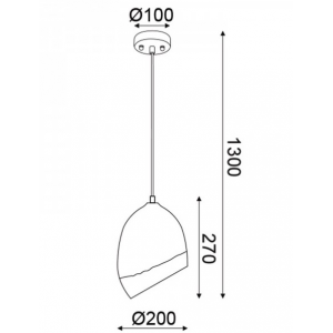 ΚΡΕΜΑΣΤΟ Φ/Σ 1ΧΕ27 ΛΕΥΚΟΣ/ΚΙΤΡΙΝΟΣ ΠΗΛΟΣ Φ20ΧΗ120CM