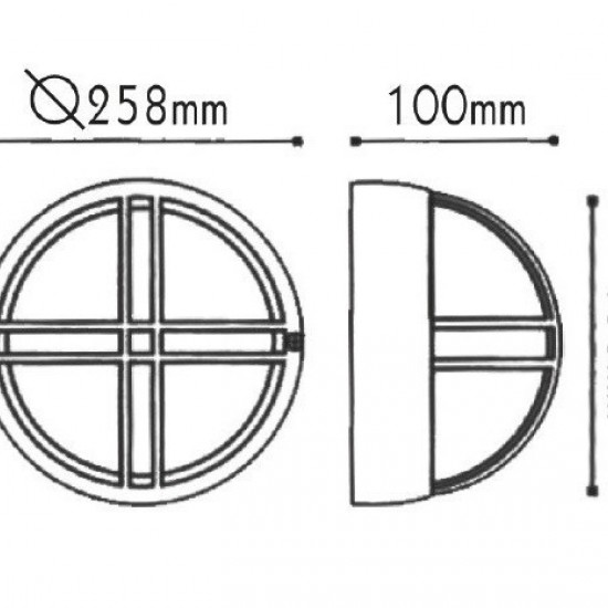 ΠΛΑΦΟΝΙΕΡΑ Φ26 Νο5042 ΜΑΥΡΗ-ΦΩΤΙΣΤΙΚΑ ΕΞΩΤΕΡΙΚΟΥ ΧΩΡΟΥ-ΦΑΝΑΡΑΚΙΑ-