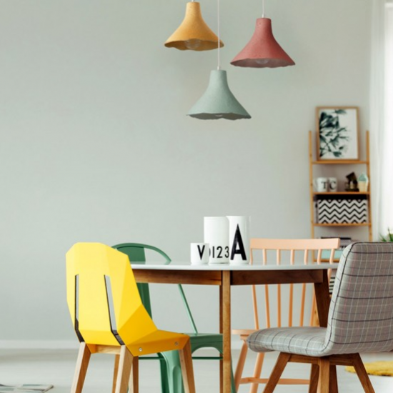 ΚΡΕΜΑΣΤΟ Φ/Σ 1ΧΕ27 ΡΟΖ ΠΗΛΟΣ Φ25ΧΗ120CM