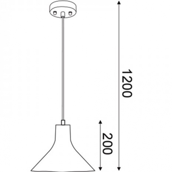 ΚΡΕΜΑΣΤΟ Φ/Σ 1ΧΕ27 ΡΟΖ ΠΗΛΟΣ Φ25ΧΗ120CM