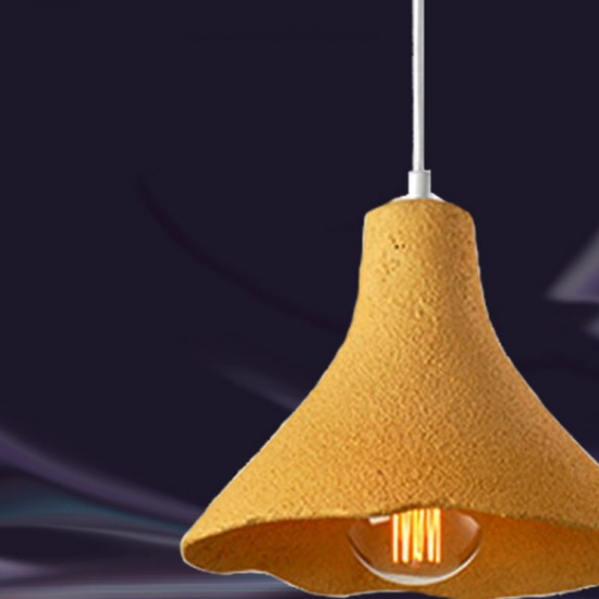 ΚΡΕΜΑΣΤΟ Φ/Σ 1ΧΕ27 ΚΙΤΡΙΝΟΣ ΠΗΛΟΣ Φ25ΧΗ120CM