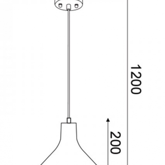 ΚΡΕΜΑΣΤΟ Φ/Σ 1ΧΕ27 ΚΙΤΡΙΝΟΣ ΠΗΛΟΣ Φ25ΧΗ120CM