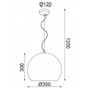 ΚΡΕΜΑΣΤΟ Φ/Σ 1ΧΕ27 ΜΠΕΖ ΠΗΛΟΣ Φ35ΧΗ120CM