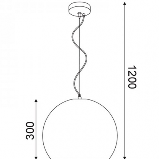 ΚΡΕΜΑΣΤΟ Φ/Σ 1ΧΕ27 ΚΑΦΕ ΠΗΛΟΣ Φ35ΧΗ120CM