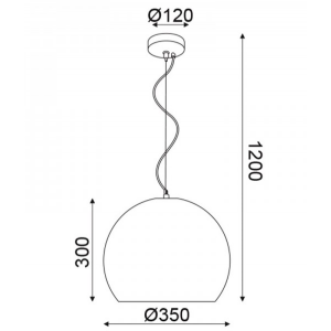ΚΡΕΜΑΣΤΟ ΜΟΝΟΦΩΤΟ ΦΩΤΙΣΤΙΚΟ ΚΕΡΑΜΙΔΙ ΠΗΛΟΣ Φ35ΧΗ120CM