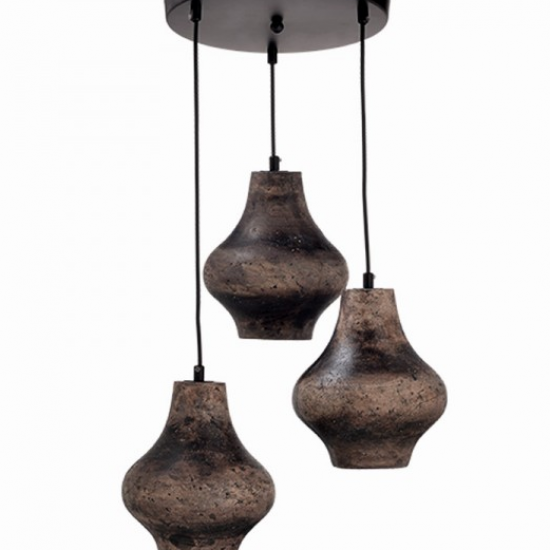 ΚΡΕΜΑΣΤΟ Φ/Σ 3ΧΕ27 ΚΑΦΕ ΠΗΛΟΣ Φ39ΧΗ120CM