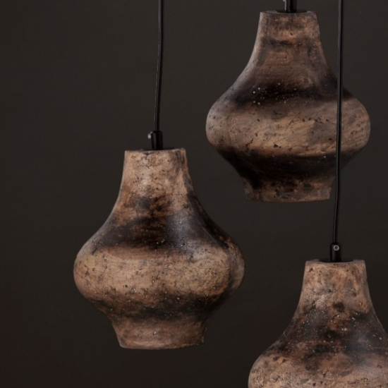 ΚΡΕΜΑΣΤΟ Φ/Σ 3ΧΕ27 ΚΑΦΕ ΠΗΛΟΣ Φ20Χ84ΧΗ120CM