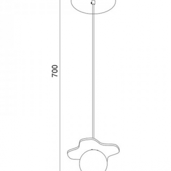 ΚΡΕΜΑΣΤΟ Φ/Σ 1ΧG9 ΑΠΟΧΡΩΣΗ ΠΑΛΙΟΥ ΞΥΛΟΥ MDF+ΛΕΥΚΟ ΓΥΑΛΙ Φ12ΧΗ60CM